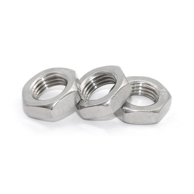Vinnige installatie DIN439 roestvrij staal Hex Thin Nut Ss304 Nut Metric Thread M3-M48