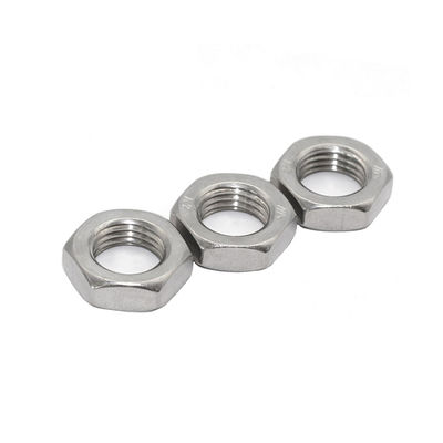 Vinnige installatie DIN439 roestvrij staal Hex Thin Nut Ss304 Nut Metric Thread M3-M48