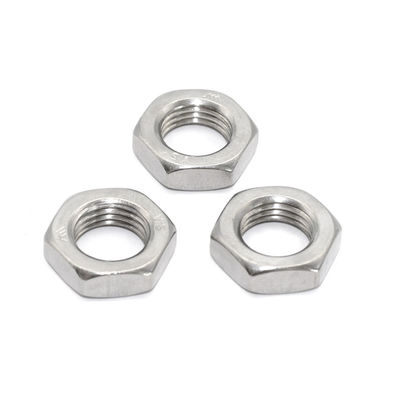 Vinnige installatie DIN439 roestvrij staal Hex Thin Nut Ss304 Nut Metric Thread M3-M48