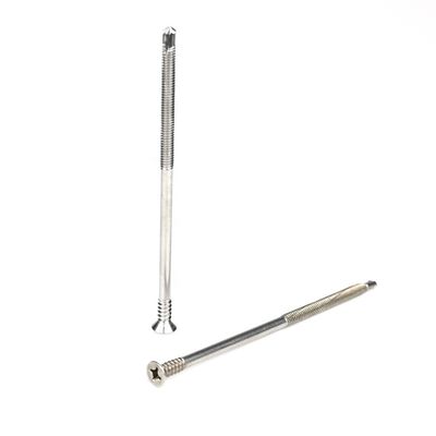 125 mm Tek-schroeven met gedeeltelijke draad Flat Head Phillips zelfborende schroef voor platte bedden