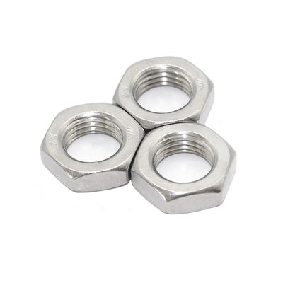 Vinnige installatie DIN439 roestvrij staal Hex Thin Nut Ss304 Nut Metric Thread M3-M48