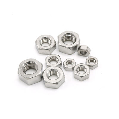 100% QC getest DIN934 Hex Nut A2 70 roestvrij staal 304 Nut M2-M30 voor aanpasbaar