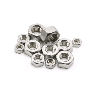 100% QC getest DIN934 Hex Nut A2 70 roestvrij staal 304 Nut M2-M30 voor aanpasbaar