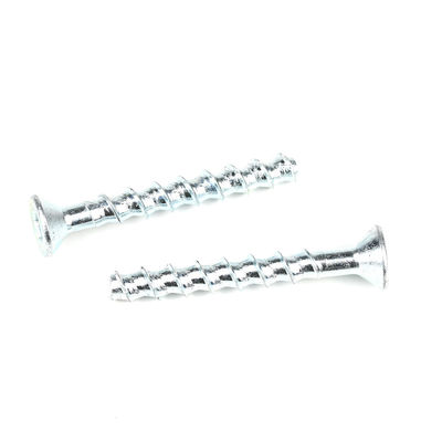 M8 80mm Zinkplatering Countersunk Hex Socket Head Bolt voor concrete op maat gemaakte ondersteuning