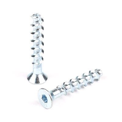 Staal Zink Plating Hex Socket Flat Beton Schroef M6 50mm voor op maat gemaakte ondersteuning