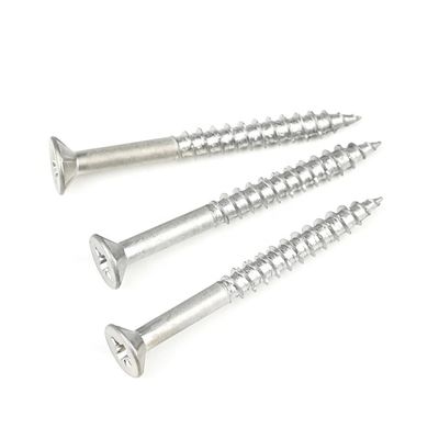 100% QC getest houtbewerking 410 roestvrij staal hout dek schroef 50mm Countersunk hoofd