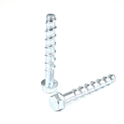 100 mm M16 koolstofstaal zinkplatering HEX hoofd betonnen schroefbout voor 100% QC-test