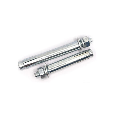 M6-M16 koolstofstaal, graad 4.8 Zinkgeplatte wedge anchor uitbreiding