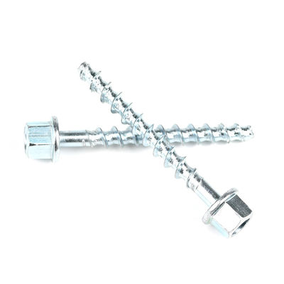 HEX Flanke Zinkgeplatte Gedrukt Rod Anker Schroef 6/10x75mm voor en Duurzaam Anker