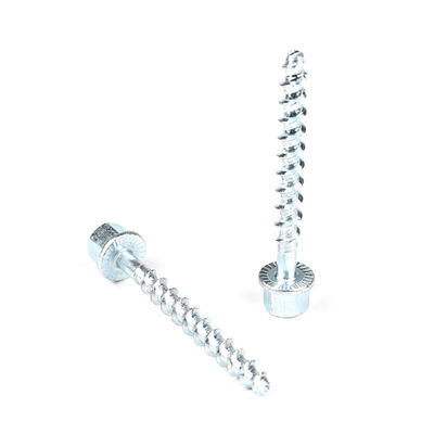 HEX Flanke Zinkgeplatte Gedrukt Rod Anker Schroef 6/10x75mm voor en Duurzaam Anker