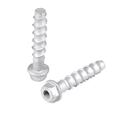 Op maat gemaakte M10 60mm roestvrij staal hex flens draadstaaf voor betonnen ankerbolten