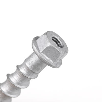 Op maat gemaakte M10 60mm roestvrij staal hex flens draadstaaf voor betonnen ankerbolten