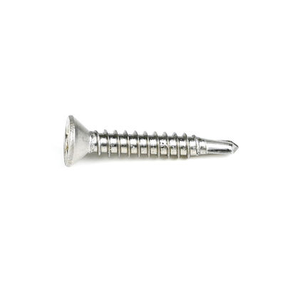 Stalen Phillips Cross Recess Countersunk Flat Head Self Drilling Screw voor het bevestigen van metaal