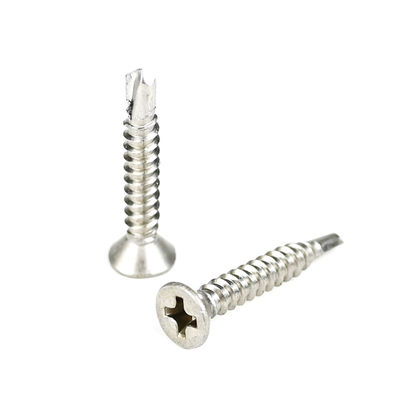 Stalen Phillips Cross Recess Countersunk Flat Head Self Drilling Screw voor het bevestigen van metaal