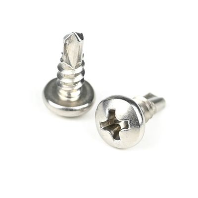Phillisps Recess Drive Style Roestvrij staal Pan Head Zelf boor schroeven 100% QC getest