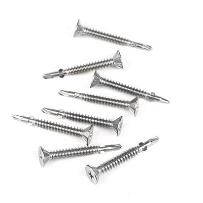 Metrische DIN Standard Tek 5 Carbon Steel Truss Head Phillips met Wing Self Drilling Schroeven Op maat