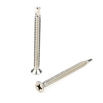 Flat Head Phillips 50mm zelfboor schroeven Tek Lag Bolts Roestvrij staal op maat