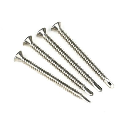 Flat Head Phillips 50mm zelfboor schroeven Tek Lag Bolts Roestvrij staal op maat