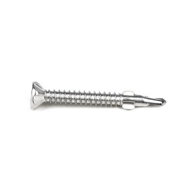 SUS410 Flat Phillips Head Self Tapping Self Drilling Screw Wing Tek Schroef met nippen 4.2x38