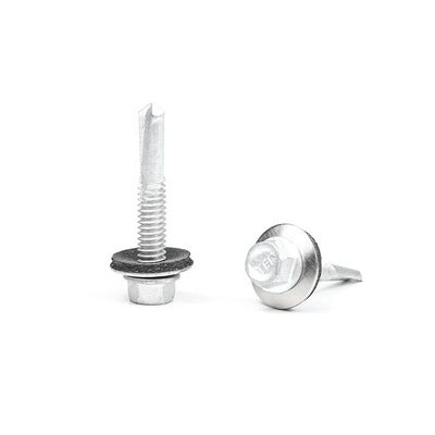SS410 Flangen Hex hoofd Roestvrij staal zelf-opdrogende boorschroeven met EPDM wasmachine