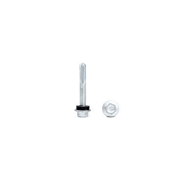 Geel hex flens hoofd dak schroef M5.5 X 38 Zelf Tapping metalen schroeven Tek 5 Zelf boor schroeven voor het dak
