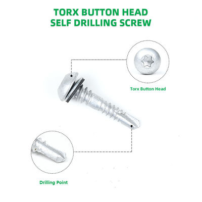 Roestvrij staal zelfborend sandwichpaneel schroef Torx Pan hoofd 32 mm Betalingstermijn T/T
