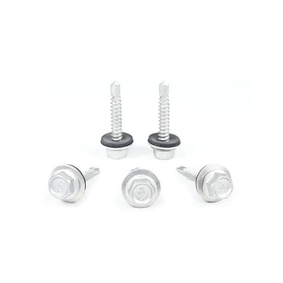 Geel roestvrij staal hex flens dak schroef 5.5x25mm voor T / T betaling en dakpanelen