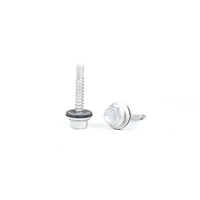 Geel roestvrij staal hex flens dak schroef 5.5x25mm voor T / T betaling en dakpanelen