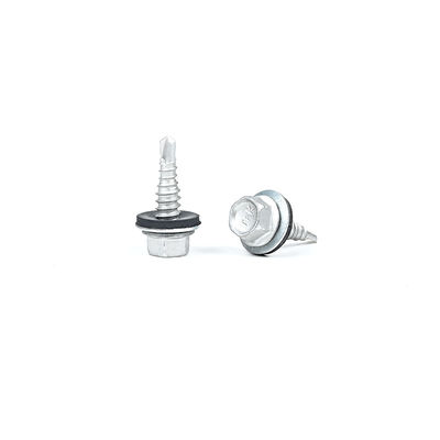 Staal Hex hoofd zelfborend dak Tek schroeven met rubber wasmachines Stitch schroef 1 punt