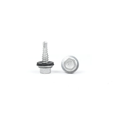 Staal Hex hoofd zelfborend dak Tek schroeven met rubber wasmachines Stitch schroef 1 punt