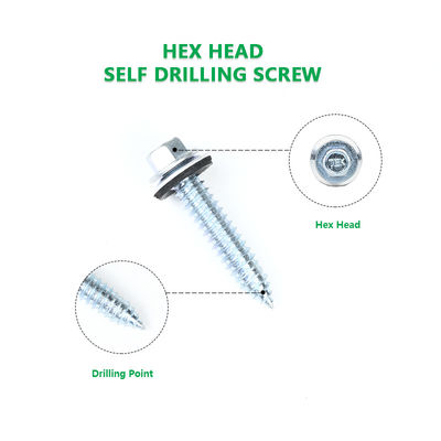 Gepersonaliseerde ondersteuning Tek dak Hex hoofd Selt-Tapping schroef