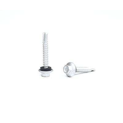 Elektrische 38 mm zelfborende dakschroeven met rubberwasser en Ideal