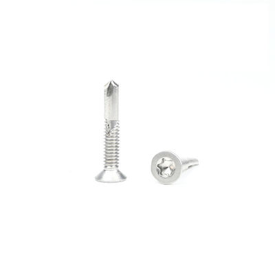 ZINK Finish Hoogsterkte roestvrij staal Tek 5 Torx Flat Self-Tapping Schroef Csk Head Self-Boring Schroeven
