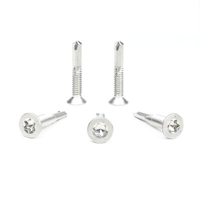 ZINK Finish Hoogsterkte roestvrij staal Tek 5 Torx Flat Self-Tapping Schroef Csk Head Self-Boring Schroeven