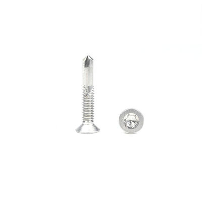ZINK Finish Hoogsterkte roestvrij staal Tek 5 Torx Flat Self-Tapping Schroef Csk Head Self-Boring Schroeven
