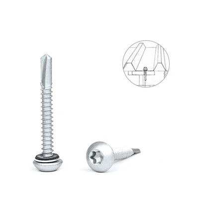 Ruspert-knop Torx 12x45 zelfkrabbelend schroef voor daken tot purlin Framing roestvast staal