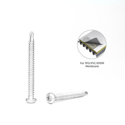 6.3x65 TPO PVC Ply Membrane Roestvrij staal 304 Bi-Metal Torx Knopkop Waterdicht Schroef
