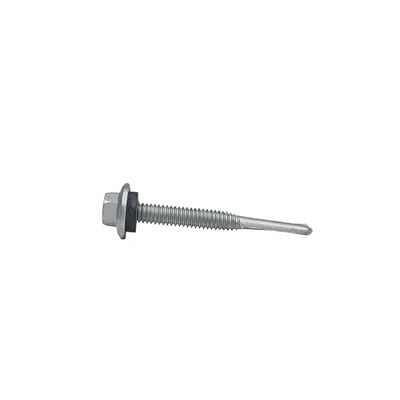 Zink legering gecoate hex flenskop zelfborende schroef Tek 7 Voor installatie 5.5x50