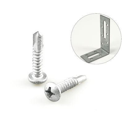 Zinklegering bekleed 5.5x25 Phillips Pan Head Bimetalen dakschroef voor dakhoeksteun