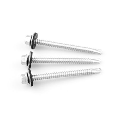INCH-metersysteem Zinklegeringsgecoate bi-metalen schroeven voor dakpaneel tot purlin