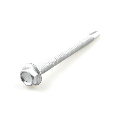 Zink legering gecoate hex flens 6.3x65 bi-metaal 304 framing schroef voor wand bekleding plaat tot Purlin