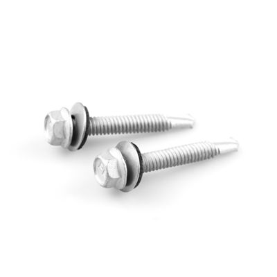 6.3x45 Hex flens zelfborende schroef voor wandbekleding paneel aan Purlin waterdicht