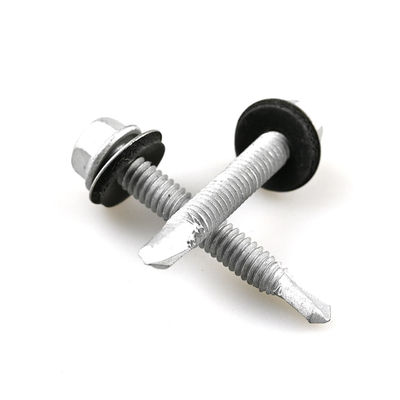 6.3x45 Hex flens zelfborende schroef voor wandbekleding paneel aan Purlin waterdicht