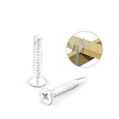 4.2x25 Bimetal roestvrij staal platte kop kruis ingebouwde schroef voor hout purlin vast