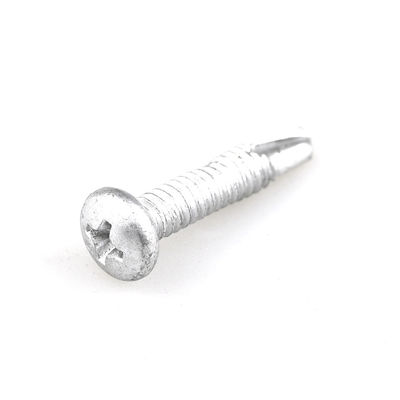 Gecoate schroeven voor het dak met een schroef met een dwarsdoorsnede voor het metalen dak met een schroef