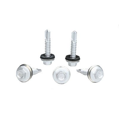 6.3x32 Fluorkoolstofbakken Hex Wasser Flange Metalen dakschroef met Hex Flange hoofd