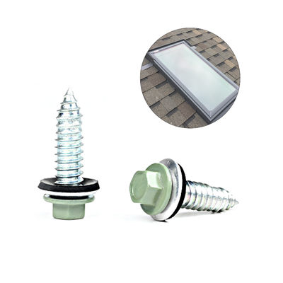 100% QC-test Zinklegering bekleed met 11/32x1/4' Hex hoofdplaat Metalen schroef voor dakraam