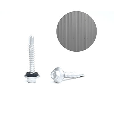Zinklegering bekleed waterdicht 12 X38 Hex Flange zelfborende schroef voor wandbekleding